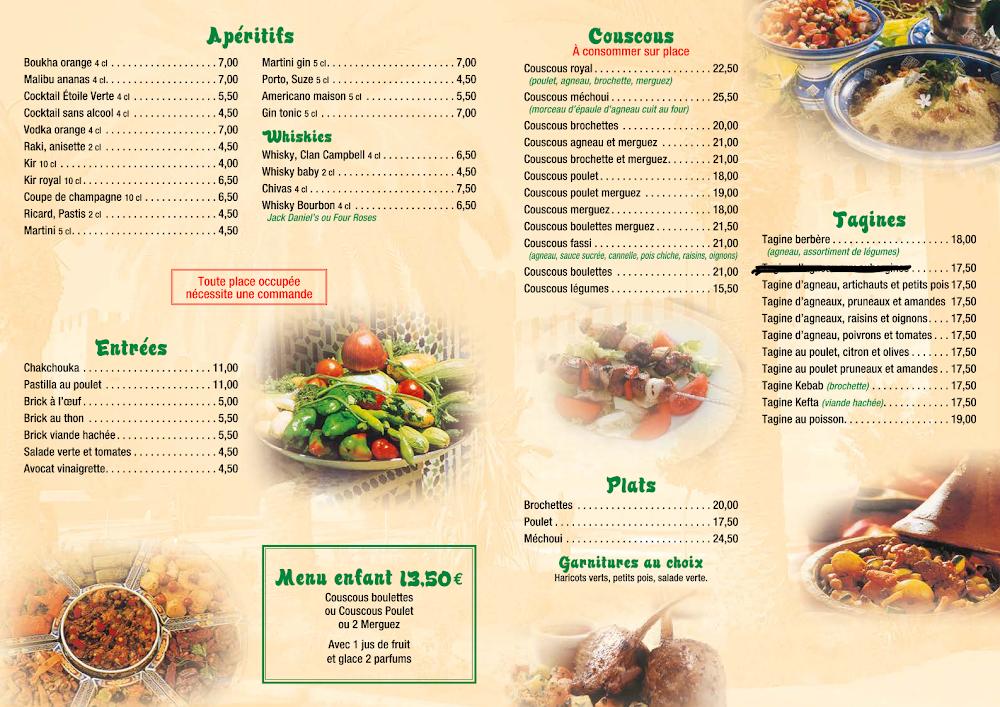 L'Etoile Verte - Menu Image 1